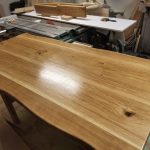 drevený stôl olej