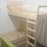 poschodová posteľ drevená